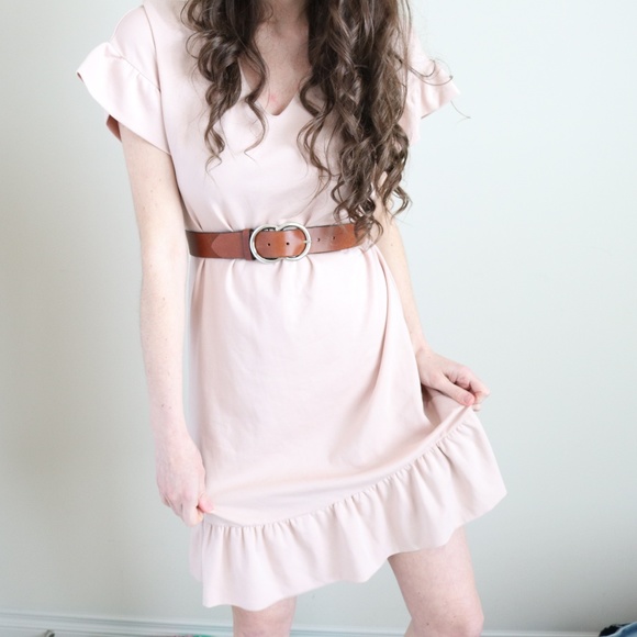 massimo dutti pink dress